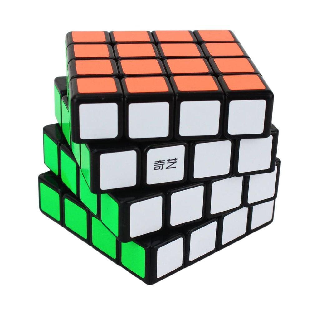 Cubo Mágico Profissional, 4x4x4 - QIYI QIYUAN-Preto