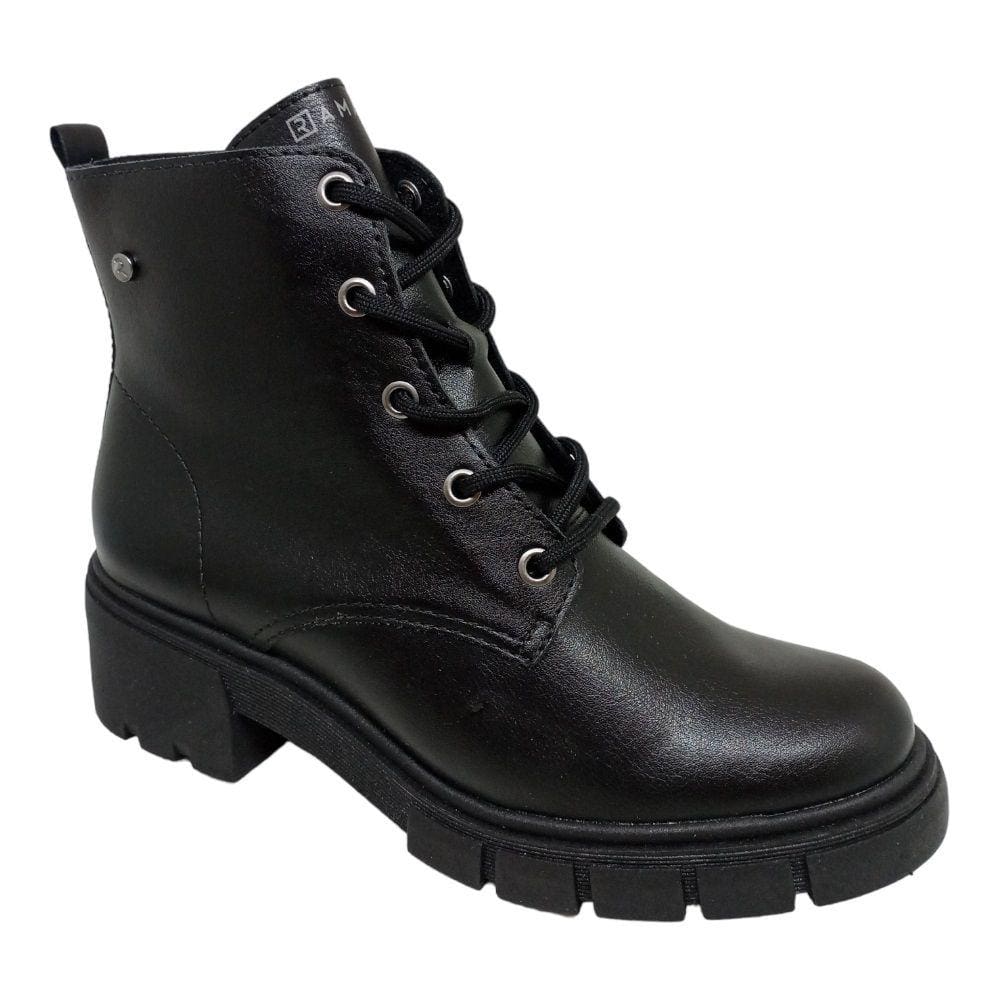 Coturno Com Cadarço Ramarim 2311121 Feminino - Preto