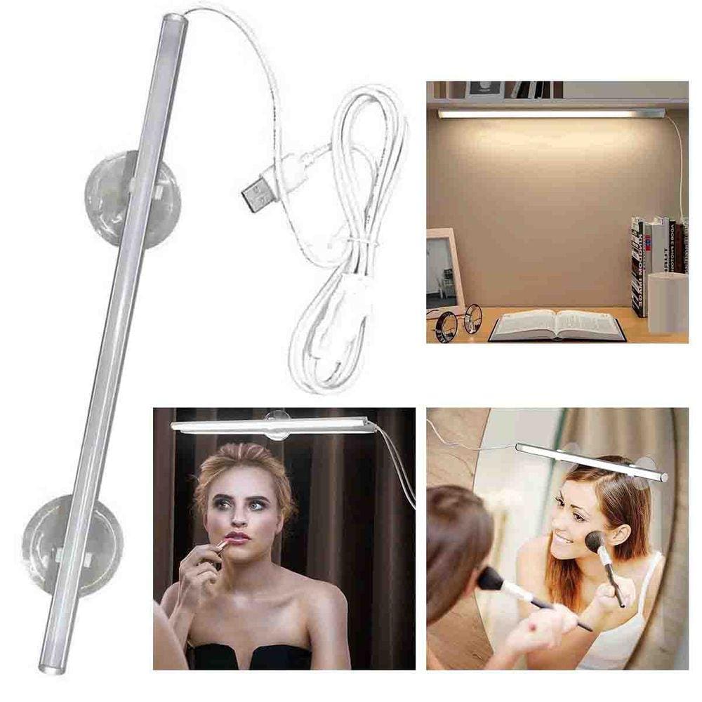 Luminaria Bastao Luz Led Slim Camarim Espelho Maquiagem Estudos Decoraça