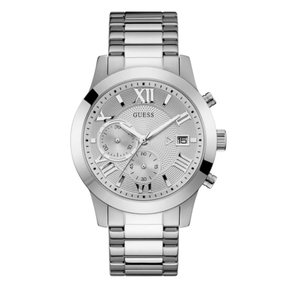 Relógio GUESS cronógrafo masculino prata W0668G7