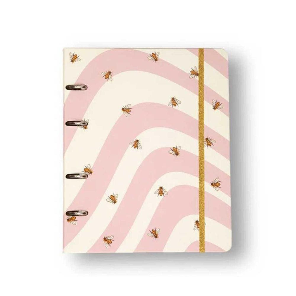 Caderno Criativo Argolado Organizador Melissa Pautado 17x24 Caminho das Abelhas