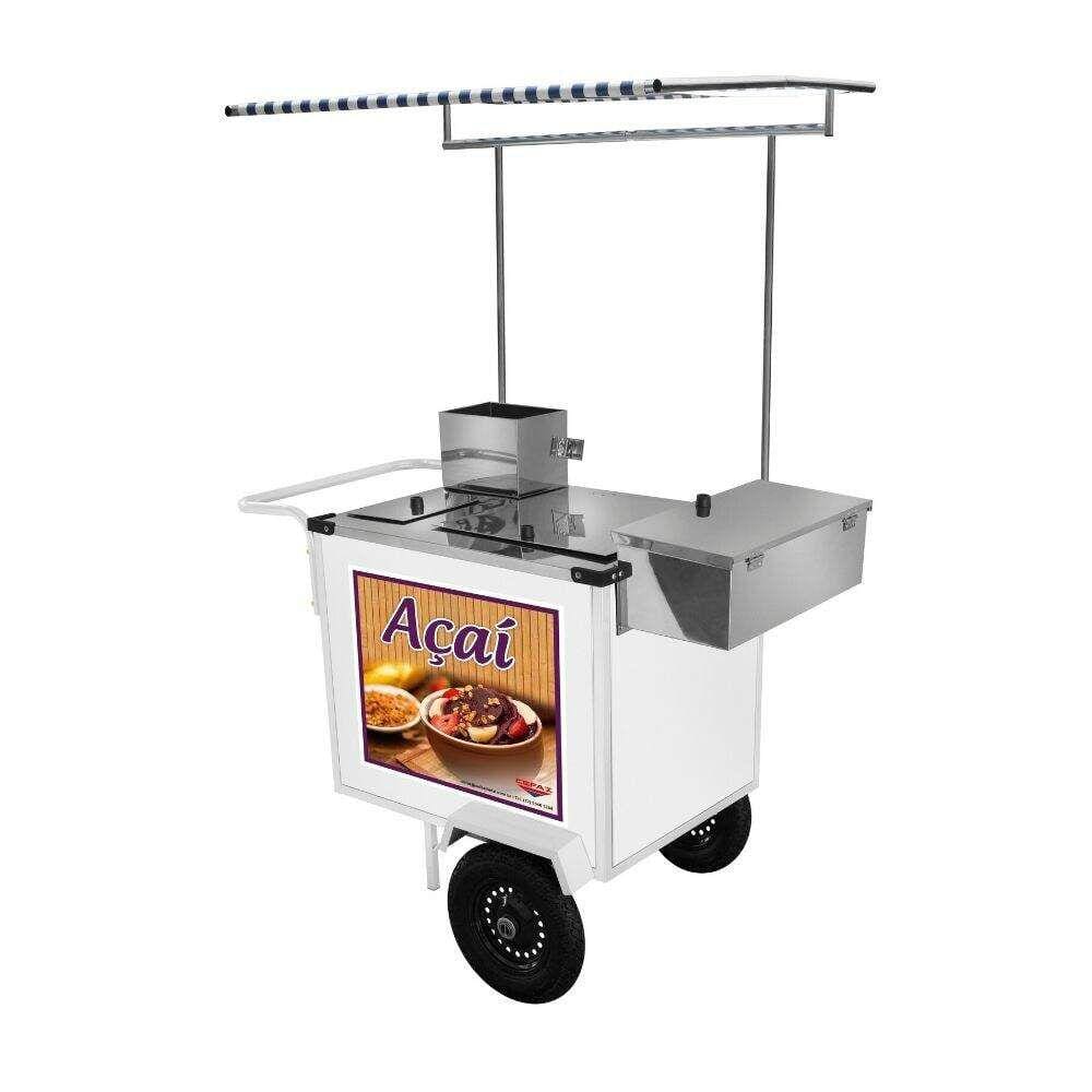 Carrinho de Açaí com Toldo e Rodas Pneumáticas BL16P/T Cefaz