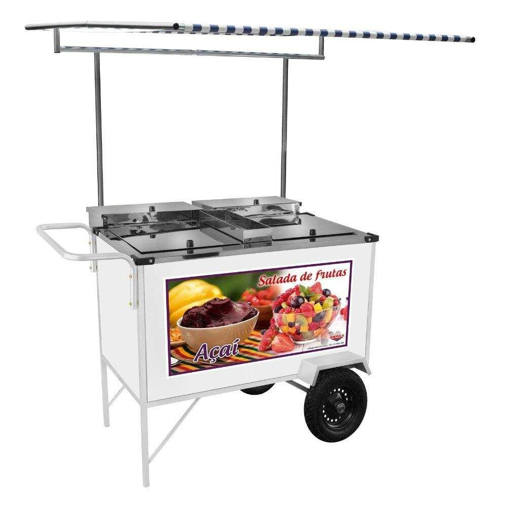 Carrinho de Salada de Frutas Açaí Luxo com Toldo BL18P/T