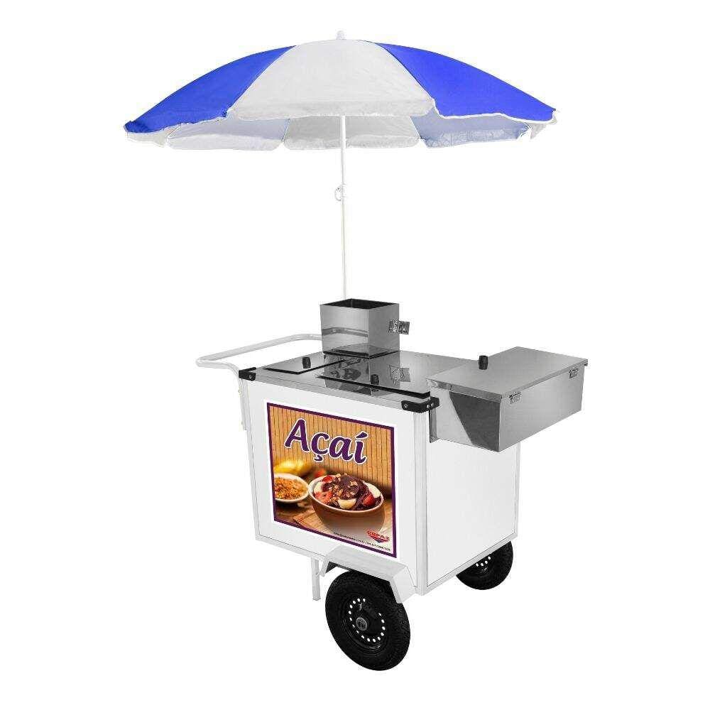 Carrinho de Açaí Guarda Sol Rodas Pneumáticas BL16P/GS Cefaz