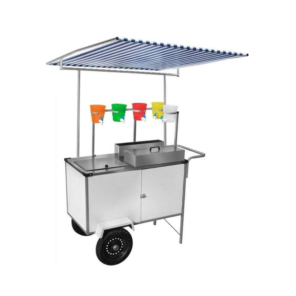 Carrinho de Raspadinha com Toldo e Rodas Pneumáticas Cefaz