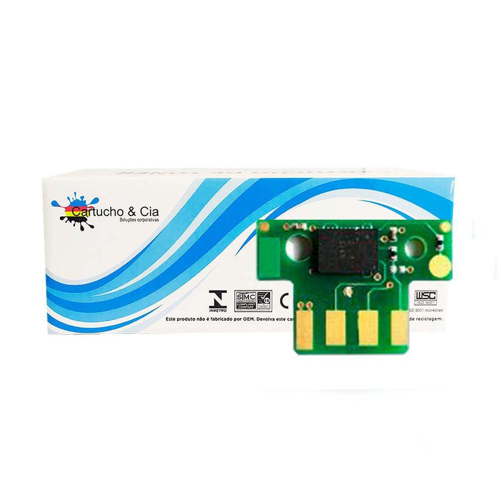 Chip para Lexmark [71B4HK0] CS417 CS517 Black 6.000 Páginas - Cartucho & Cia