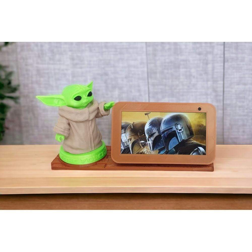 Suporte Baby Yoda Amazon Alexa Echo Show 5 - Decoração