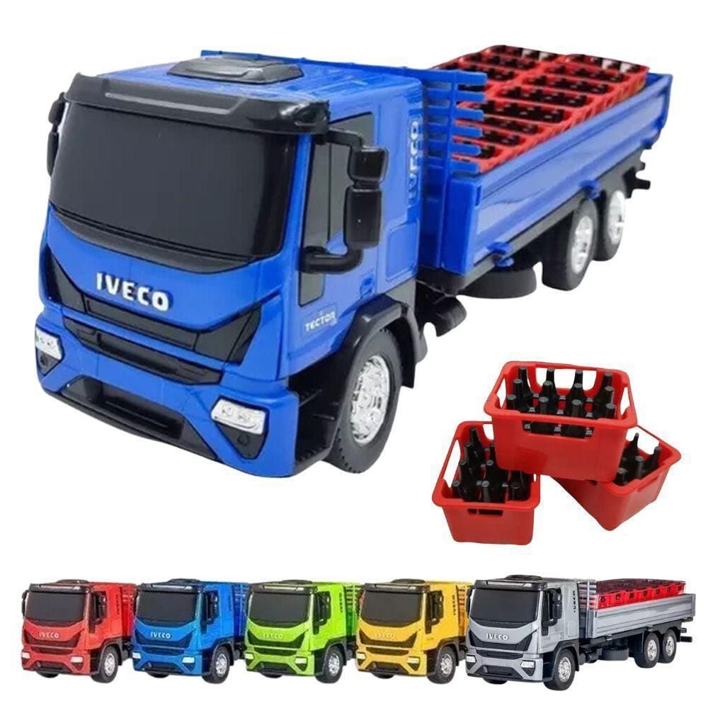 Brinquedo Caminhão Iveco Hi Way Tanque Azul