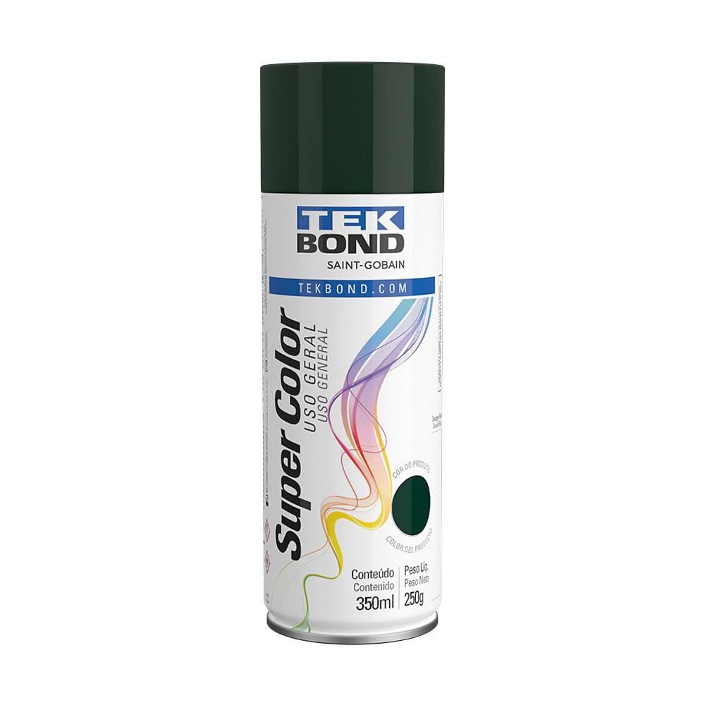 Tinta Spray Verde Escuro Uso Geral 350ml 250g Tekbond