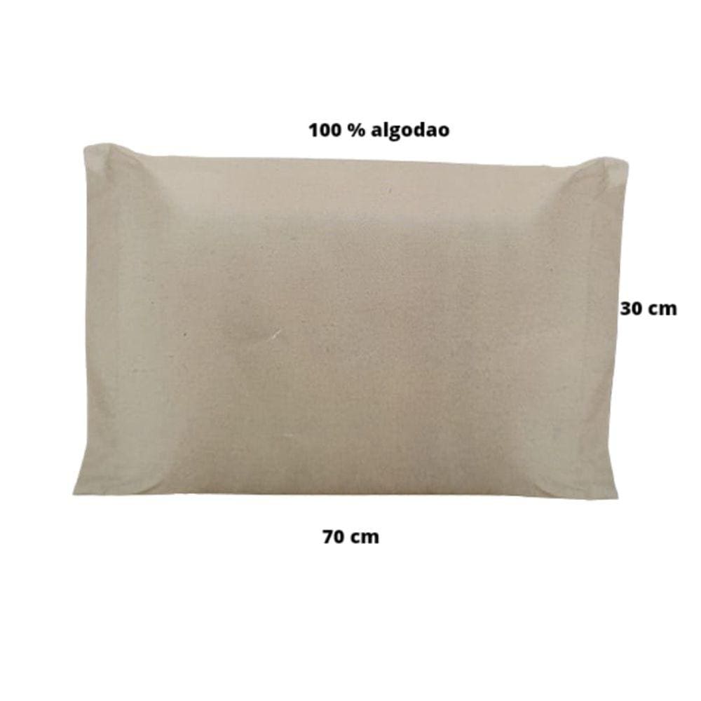 3 Fronha Avulsa 2 Abas Percal 100% Algodão cor verde