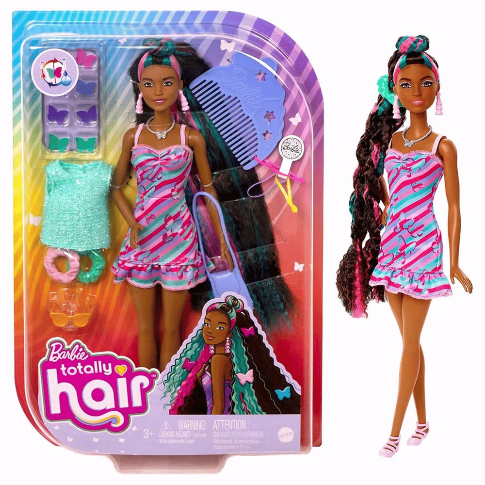 Boneca Barbie Morena Totally Hair Cabelo | Extra