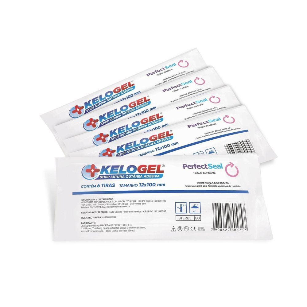 Sutura Cutânea Ponto Falso Kelogel Strip 12Mmx100Mm 30Un