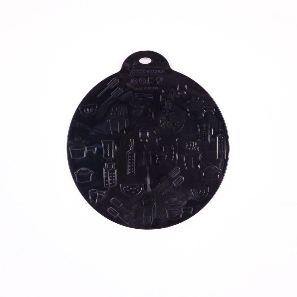 Almofada De Silicone Fogão De Indução VEM 2 Peças 15Cm Preto