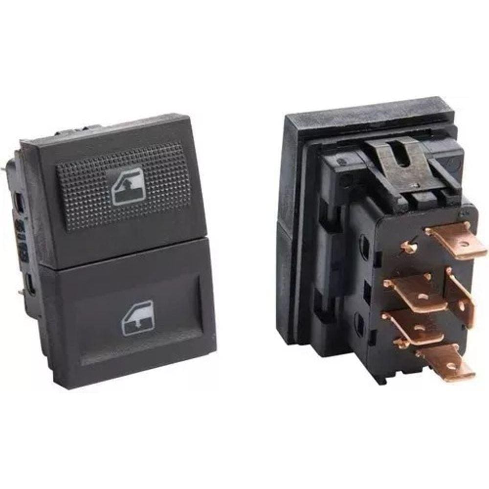 Botão Interruptor De Vidro Elétrico Volkswagen Gol G3 Dial Vw0605