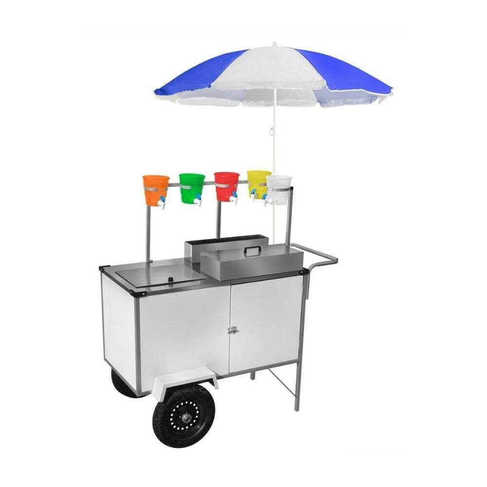 Carrinho de Raspadinha Guarda Sol e Rodas Pneumáticas Cefaz