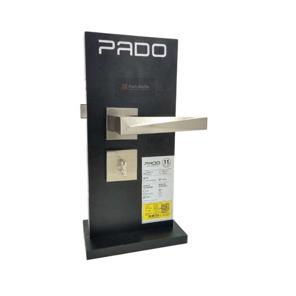 Fechadura Porta Banheiro Wc Pado Ascot Escovada Acetinada