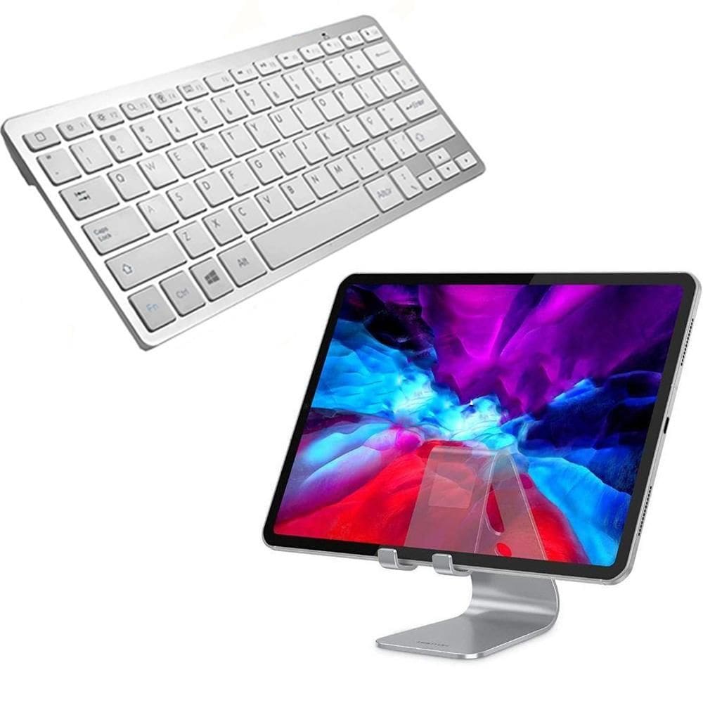 Suporte Para Tablet Amazon H8 + Mini Teclado Bluetooth