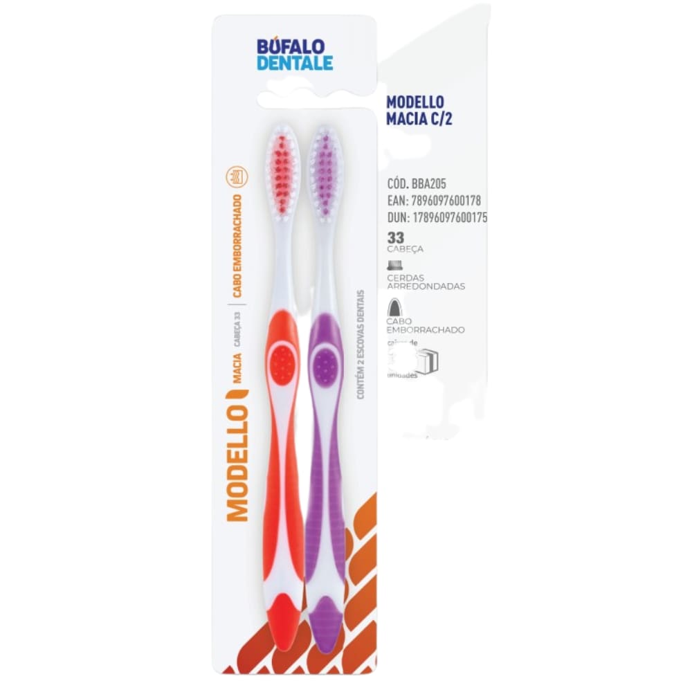 Escova Dental Modello Macia Com 2 Bufalo
