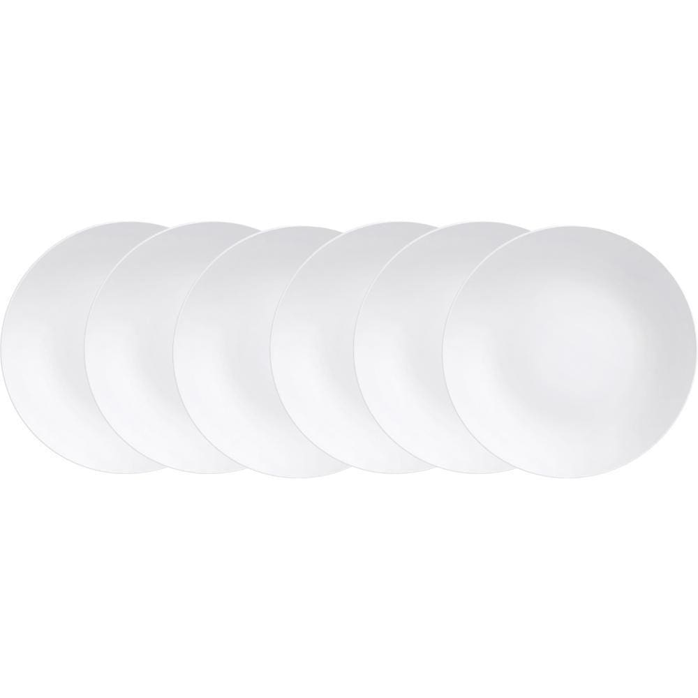 Jogo De Pratos Rasos Tramontina Porcelana Leonora 25Cm 6 Pç