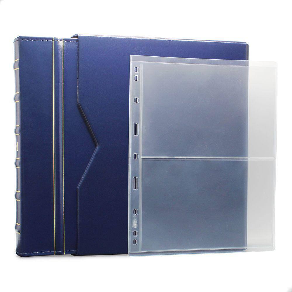 Álbum de Luxo Azul 20 Folhas para 40 Cédulas 3BZN P