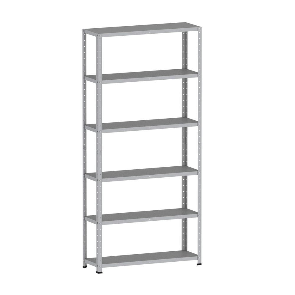 Estante De Aço 195X92x30 6 Prat. Pandin - Cinza