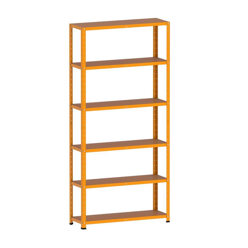 Estante De Aço 175X92x30 6 Prat. Pandin - Laranja