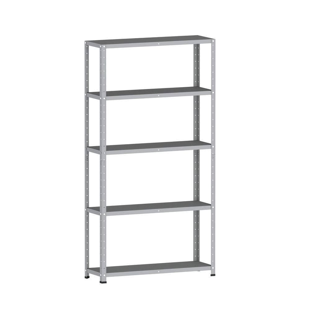 Estante De Aço 175X92x30 5 Prat. Pandin - Cinza