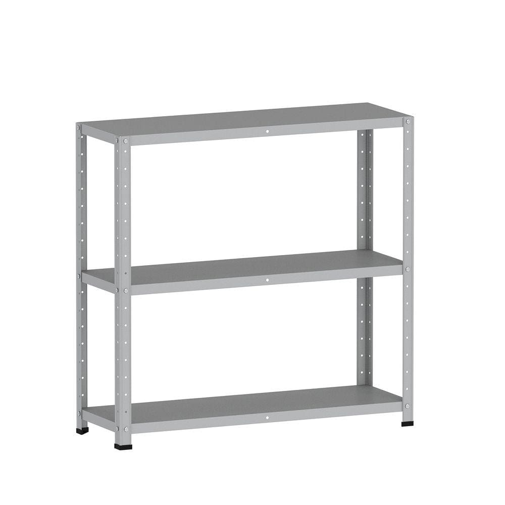 Estante De Aço 90X92x30 3 Prat. Pandin - Cinza