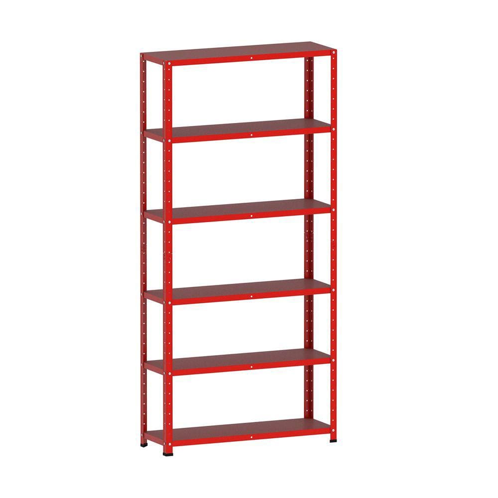 Estante De Aço 175X92x30 6 Prat. Pandin - Vermelho