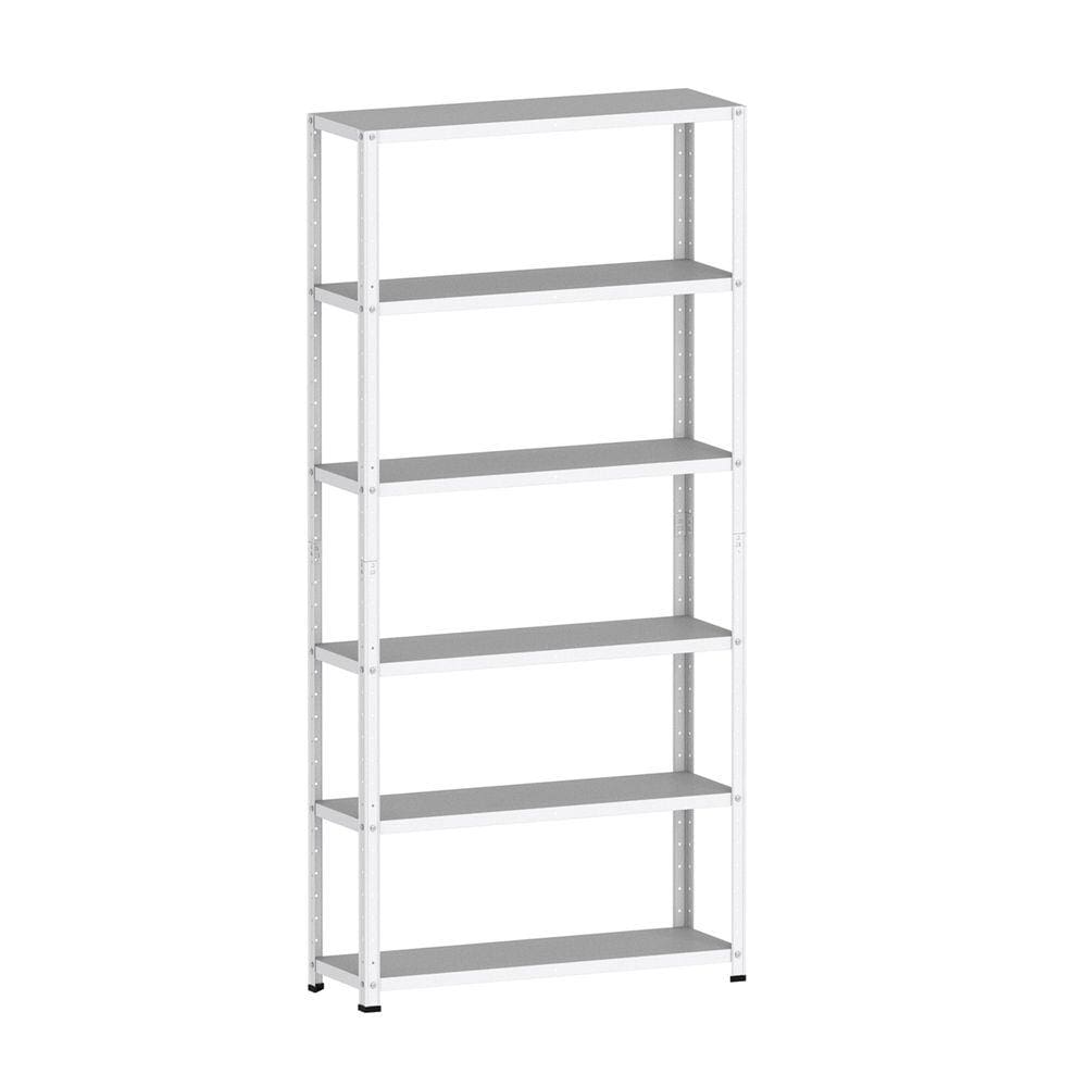 Estante De Aço 175X92x30 6 Prat. Pandin - Branco