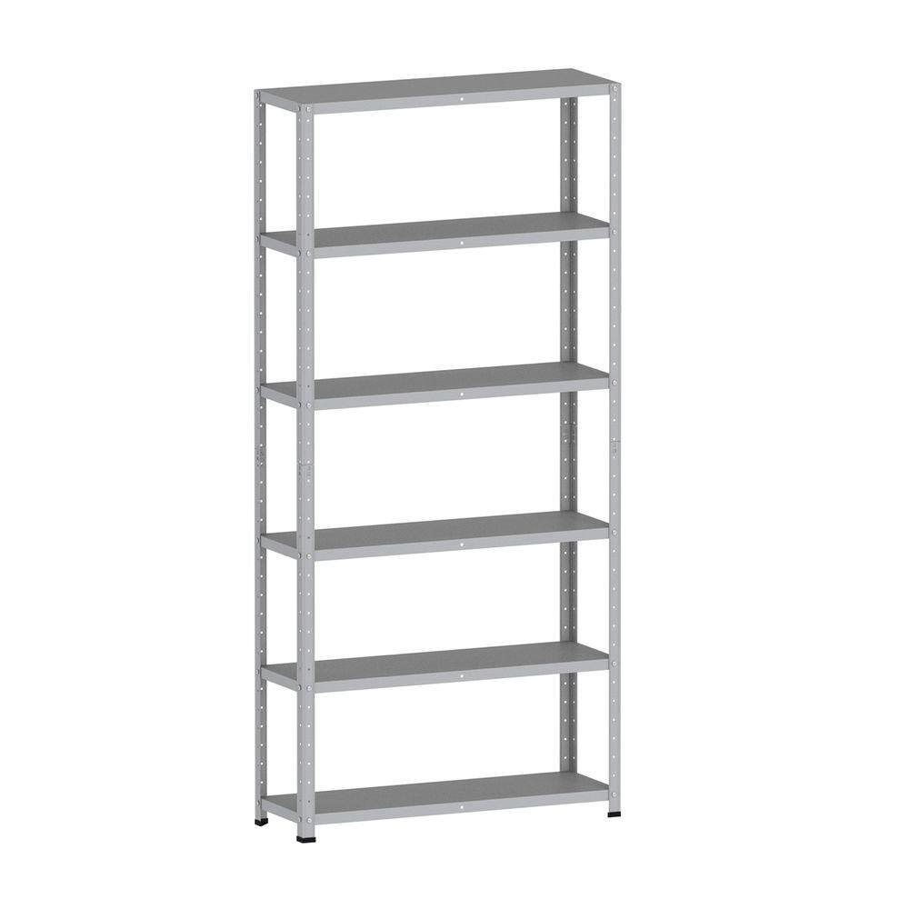 Estante De Aço 175X92x30 6 Prat. Pandin - Cinza