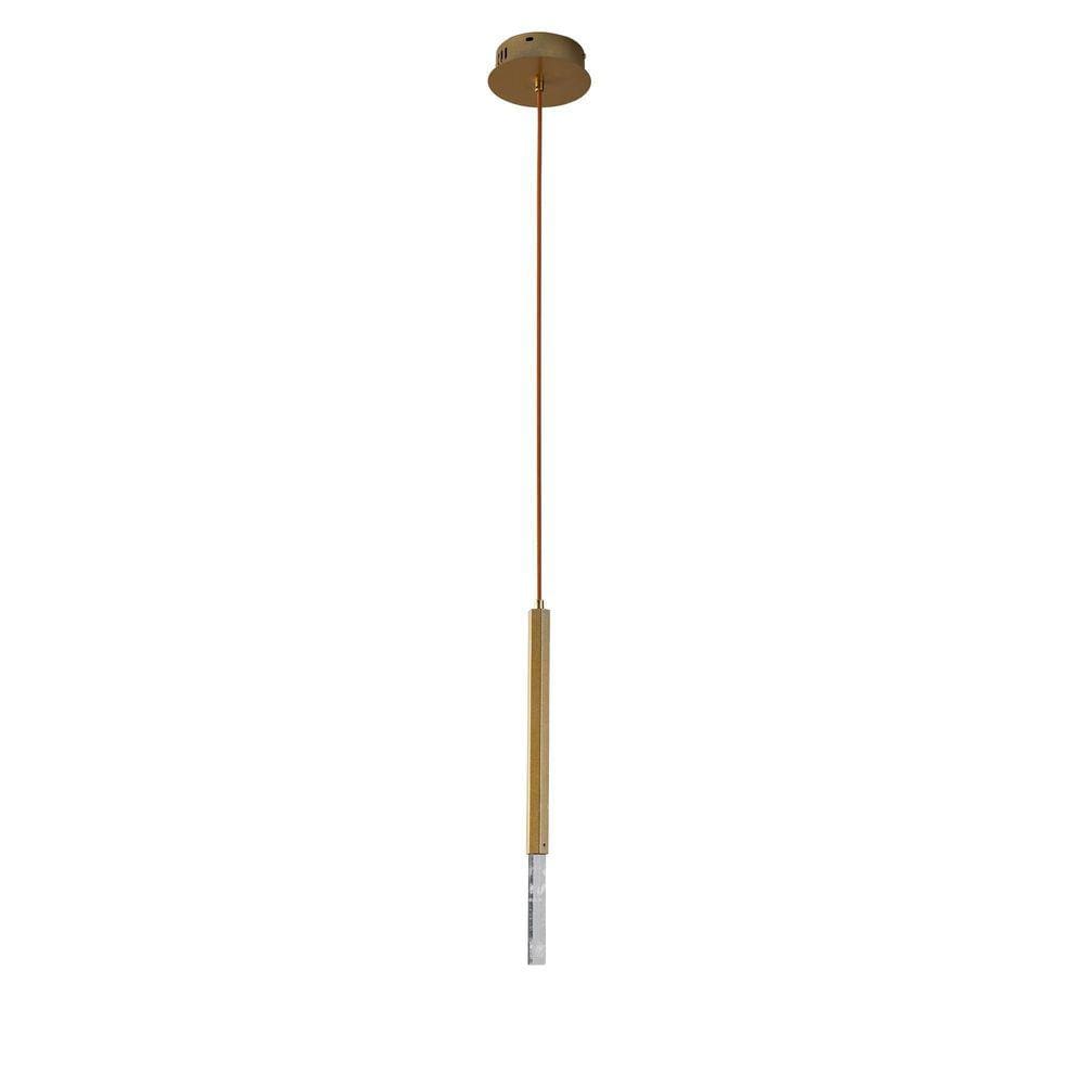 Pendente Nordecor Led Pean 3W 3000K 2518 Dourado Fosco 3W /