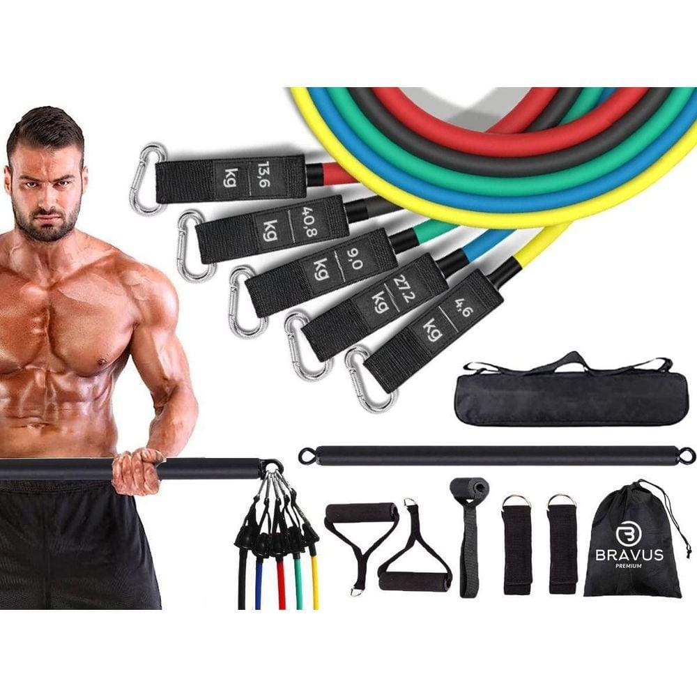 Kit Tubing Premium Extreme Elástico Extensor Barra