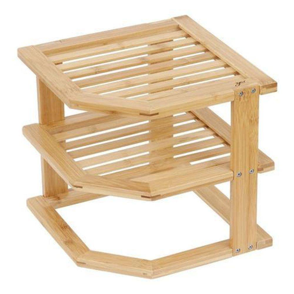 Organizador Prateleira 24X25X25Cm - Marrom-Claro