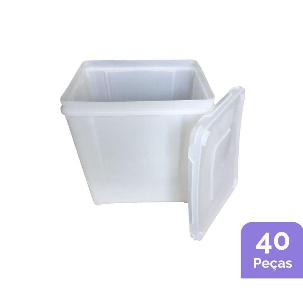 Pote Mantimentos Plastico - Kit 40 Peças