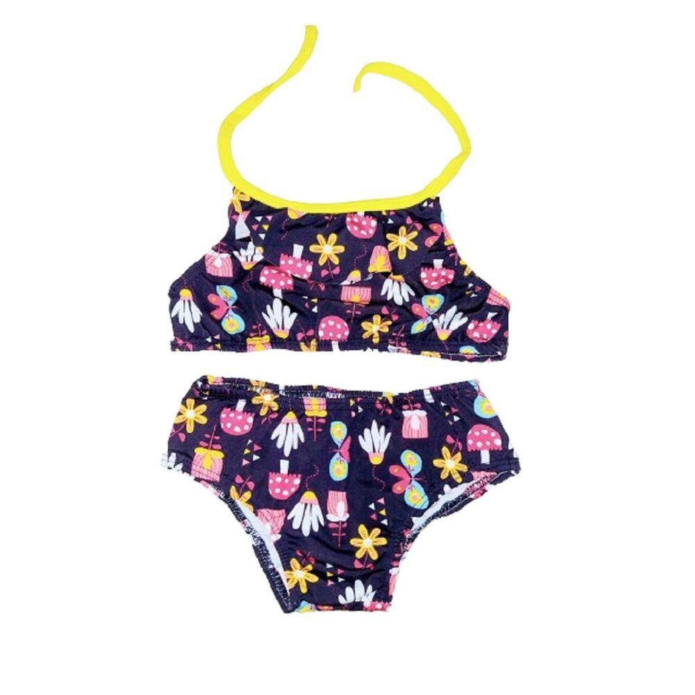 Biquini infantil - Top e calcinha estampado