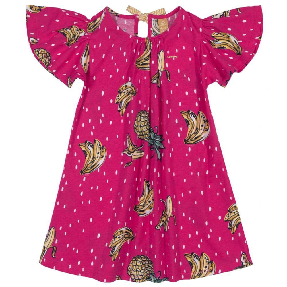 Vestido Infantil Bananas Pink Up Baby