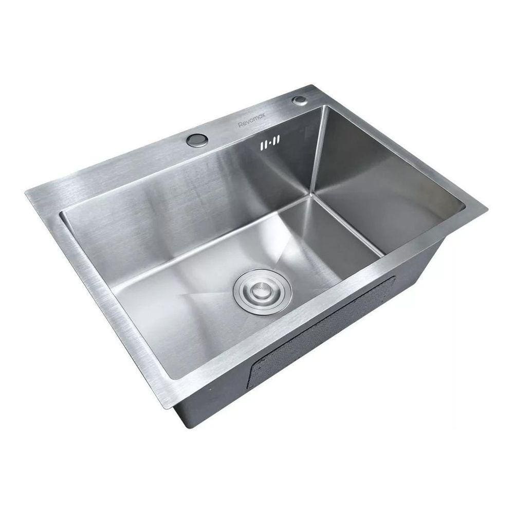 Cuba Pia Inox Quadrada Cozinha Gourmet 60Cm Com Acessórios
