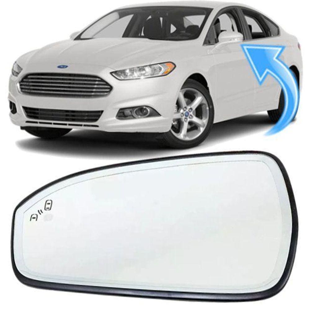 Lente Espelho Retrovisor Fusion Titanium 2013 À 2016 - Esq