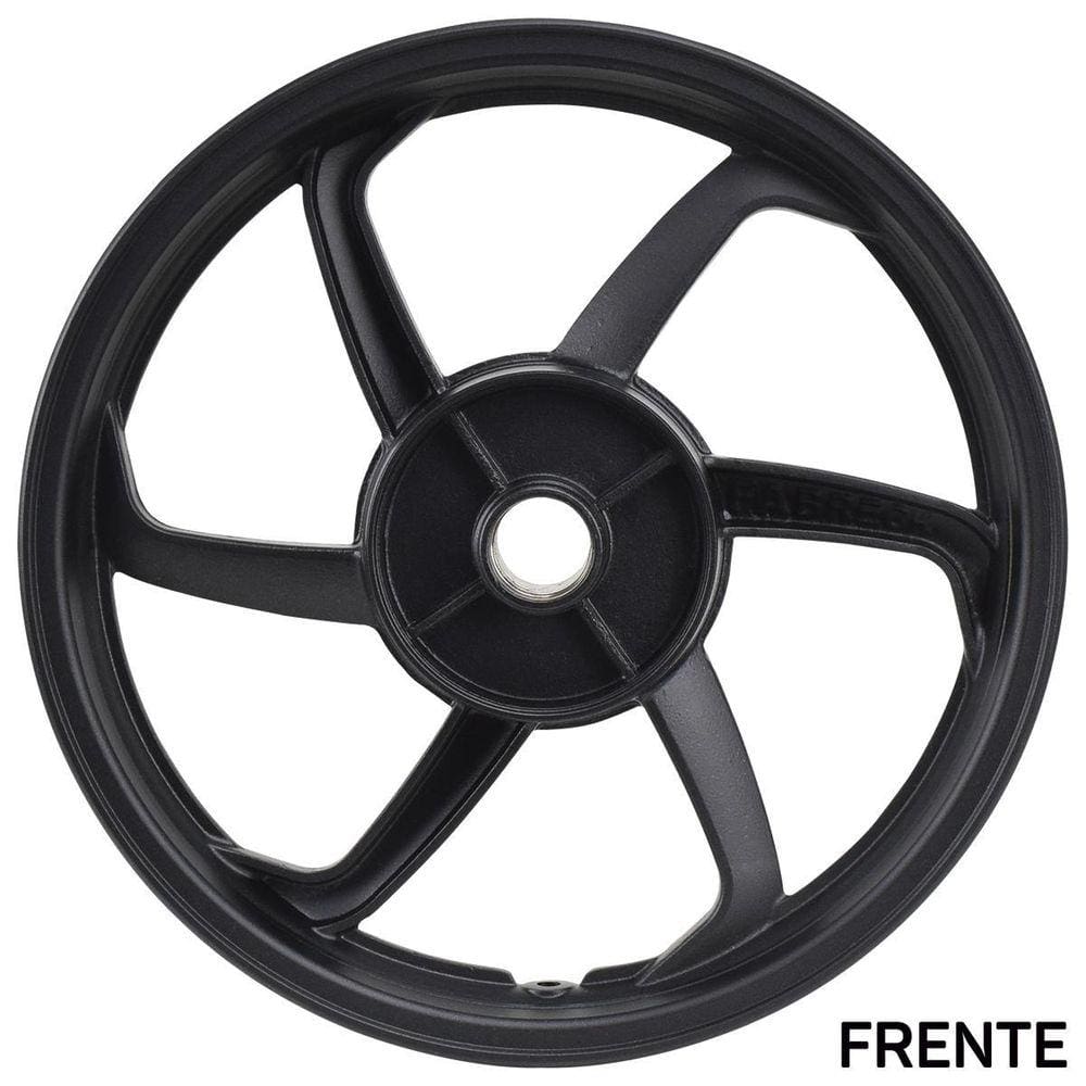 Roda Traseira Biz 125 Preta Freio Tambor Fabreck