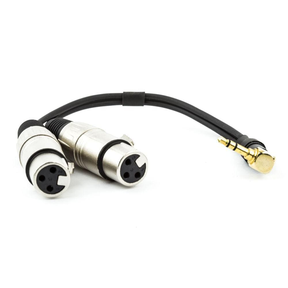 Cabo P2 90 Estereo 2 Xlr Femea Qualidade E Conexão Perfeita