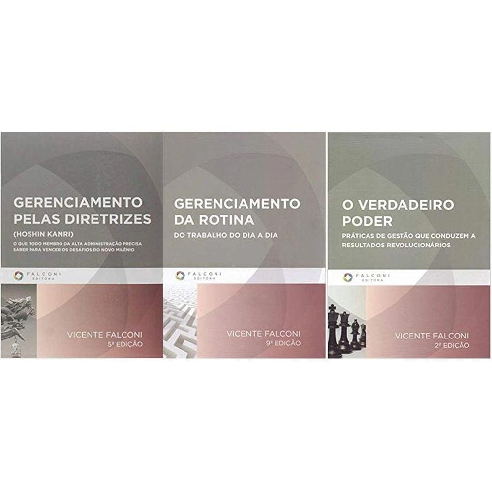 Kit 3 Livros Vicenti Falconi O Verdadeiro Poder +