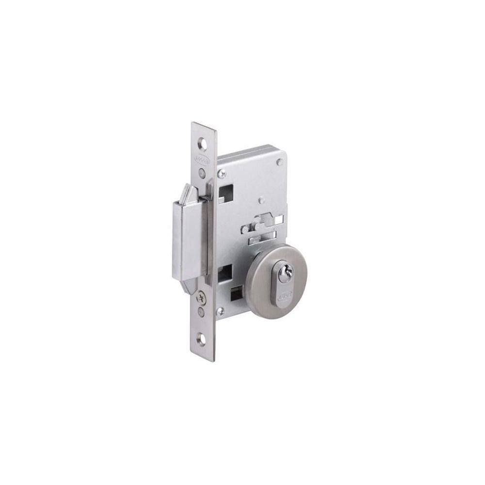Fechadura Porta Correr Asa Aviao Imab 2469 Escovada Redonda