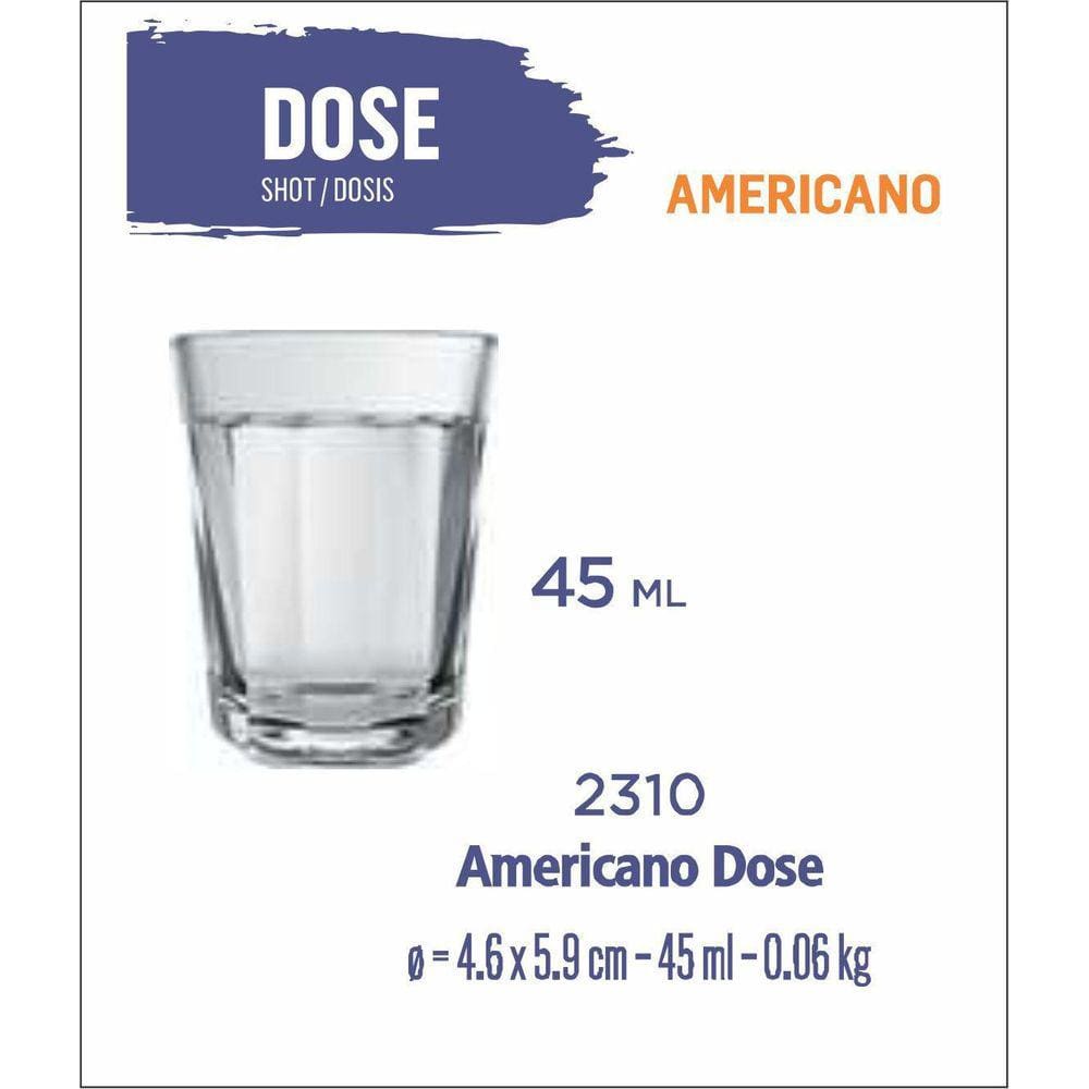 Copo De Vidro - Americano Dose 45Ml - 24 Copos