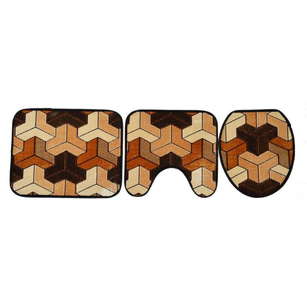 Jogo De Banheiro Rayza Royal Luxury Donatello Kit Com 3 Pç