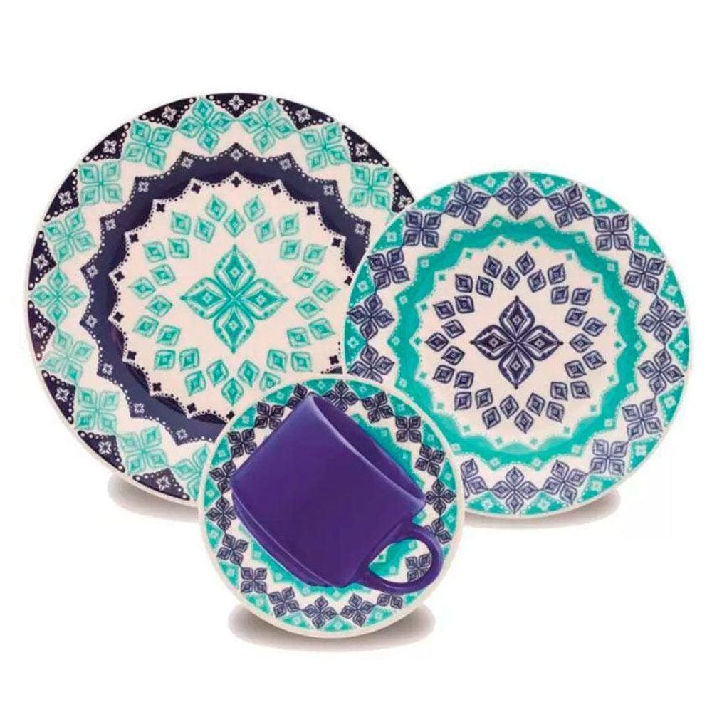 Aparelho De Jantar/Chá 16Pçs Oxford Biona Donna Lola