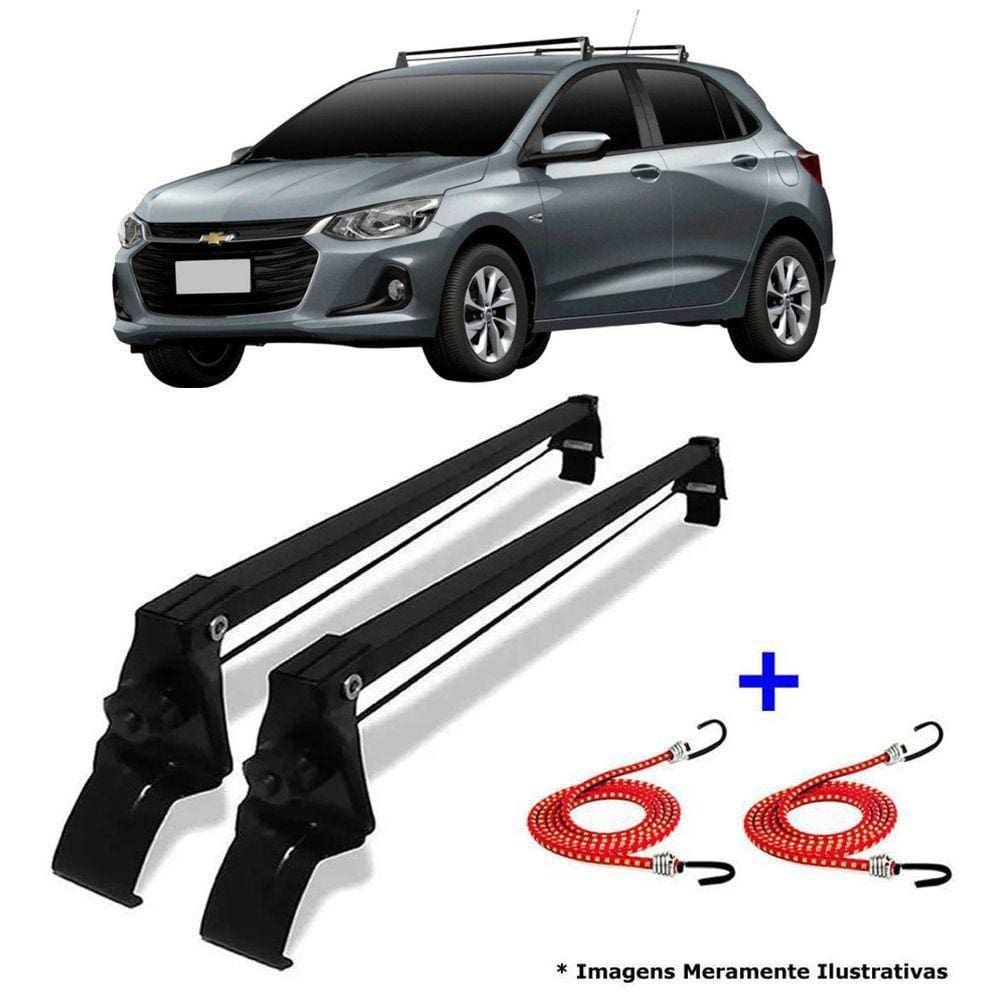 Rack De Teto + 2 Elasticos Onix Turbo Sedan/ Hatch Ano 20/22