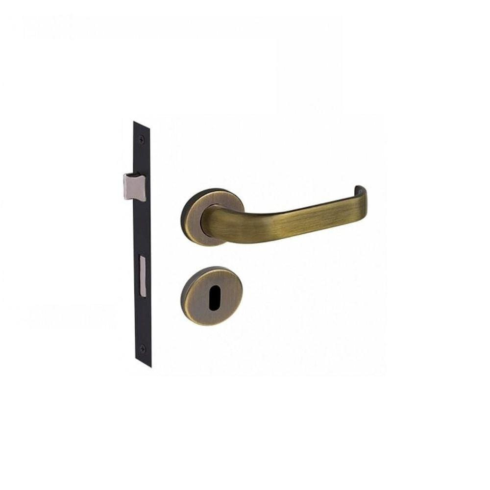 Fechadura Duna Imab Interna Antique Aq Ouro Velho Quarto