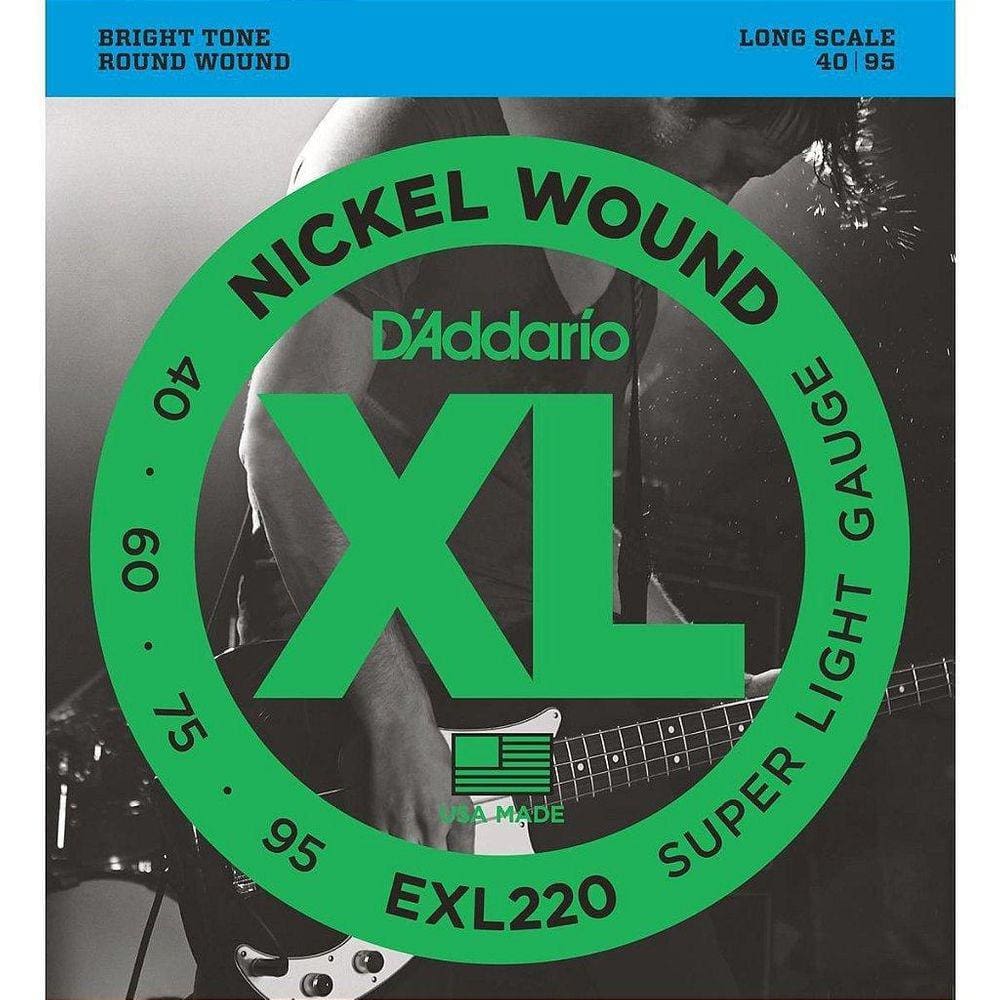Encordoamento Baixo 4 Cordas D`Addario Exl220 040