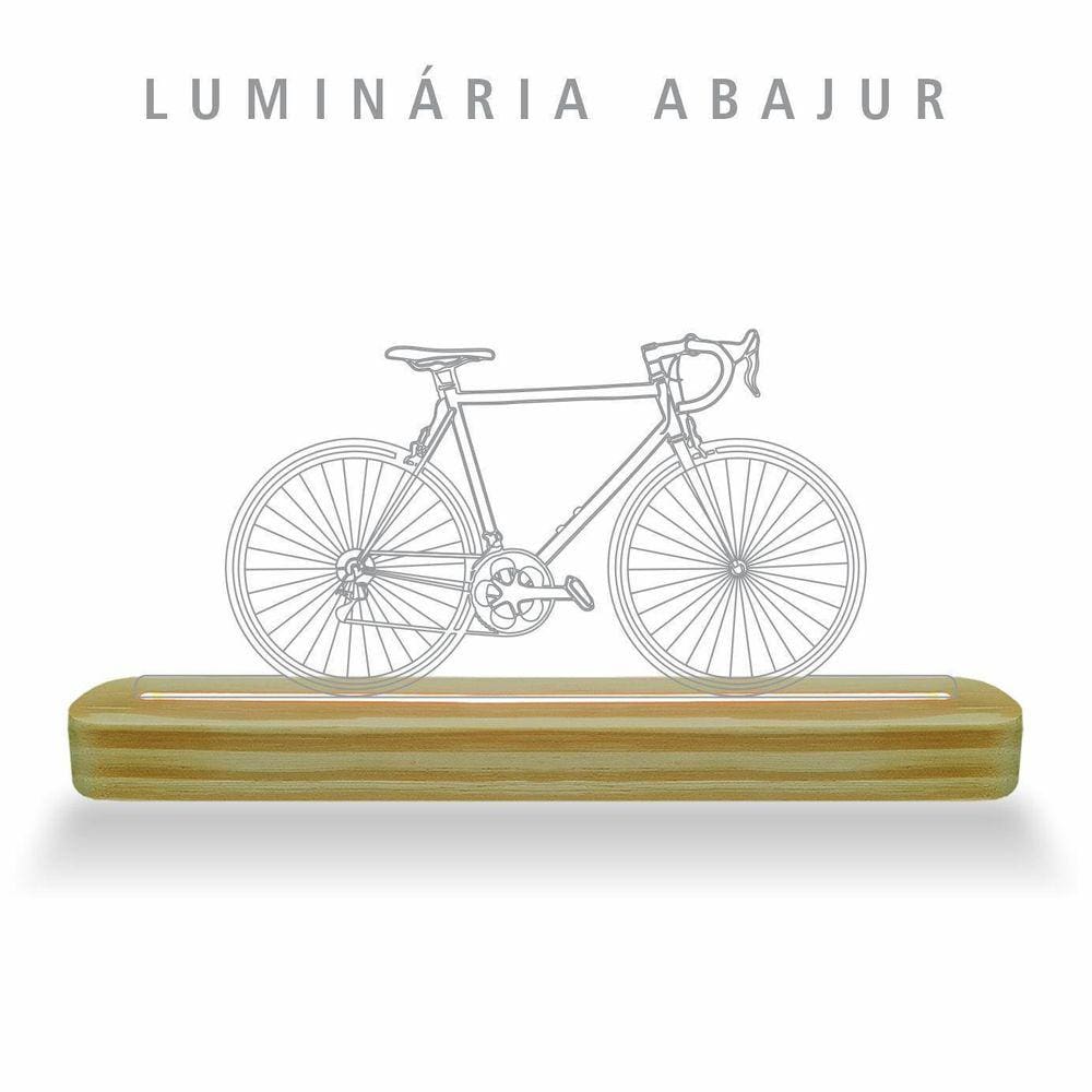 Luminária De Mesa Abajur Rgb Colorida - Bike